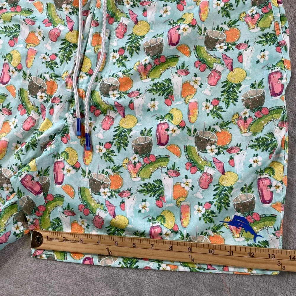 Tommy Bahama‎ Swim Trunks Mens XXL Tropical Cocktail Board Shorts Beach Vacation